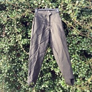 GIRL’S Obermeyer Prowler Sport Altered Black Stirrup Ski Pants